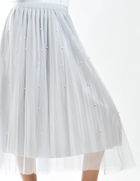 Falda midi Roman Fashion con pretina