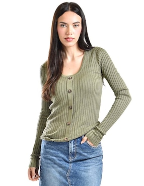 Suéter Roman Fashion cuello redondo para mujer