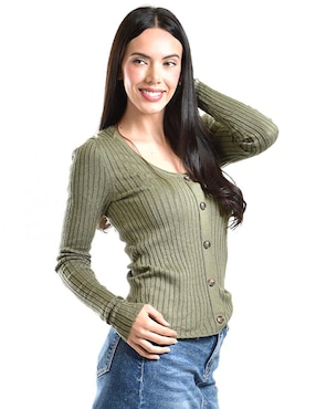 Suéter Roman Fashion cuello redondo para mujer