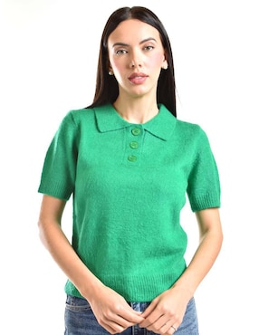 Blusa Roman Fashion manga corta para mujer