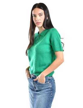 Blusa Roman Fashion manga corta para mujer