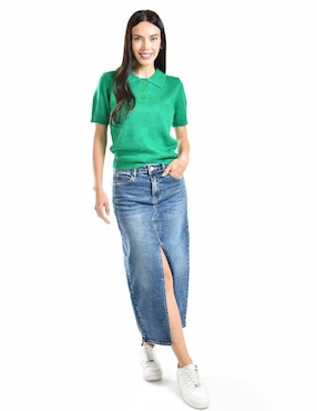 Blusa Roman Fashion manga corta para mujer