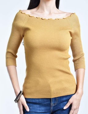 Blusa Roman Fashion manga 3/4 para mujer