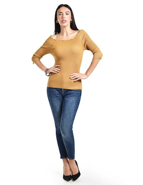 Blusa Roman Fashion manga 3/4 para mujer