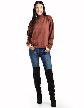 Suéter Roman Fashion cuello tortuga para mujer