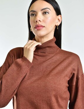 Suéter Roman Fashion cuello tortuga para mujer