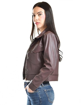 Chamarra casual Roman Fashion impermeable para mujer
