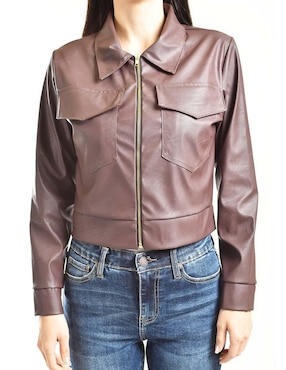 Chamarra casual Roman Fashion impermeable para mujer