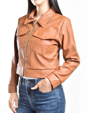 Chamarra casual Roman Fashion impermeable para mujer