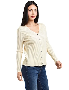 Suéter Roman Fashion cuello V para mujer