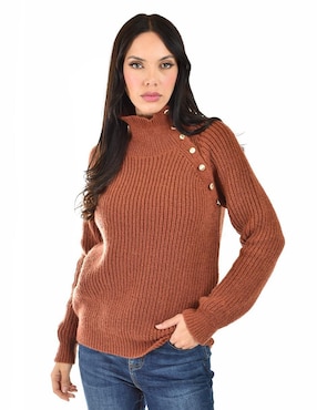 Suéter Roman Fashion cuello alto para mujer