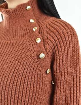 Suéter Roman Fashion cuello alto para mujer