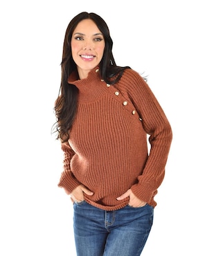 Suéter Roman Fashion cuello alto para mujer