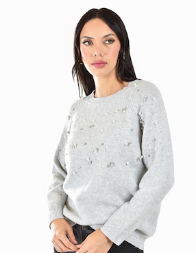 Suéter Roman Fashion cuello redondo para mujer