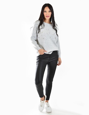 Suéter Roman Fashion cuello redondo para mujer