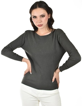 Suéter Roman Fashion cuello redondo para mujer