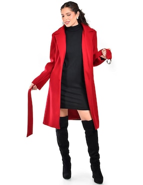 Abrigo Roman Fashion abierto para mujer