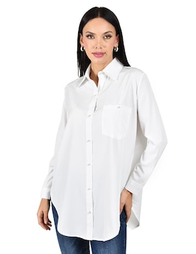 Blusa Roman Fashion manga larga para mujer