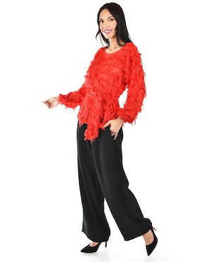 Blusa Roman Fashion manga larga para mujer