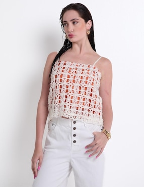 Blusa de tirantes Map para mujer