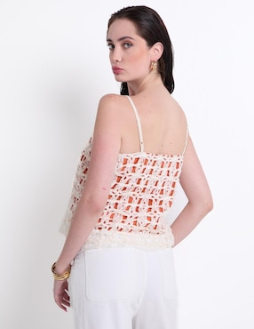 Blusa de tirantes Map para mujer