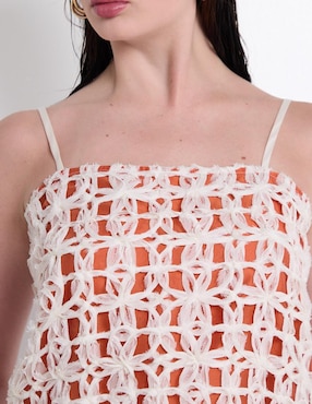 Blusa de tirantes Map para mujer