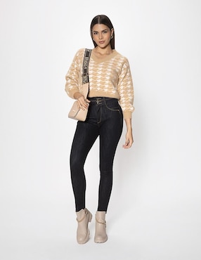Suéter Studio F cuello V para mujer