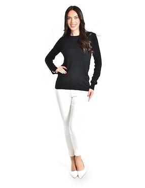 Suéter Roman Fashion cuello redondo para mujer
