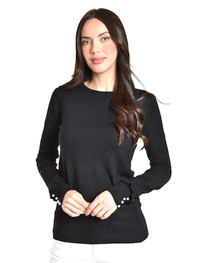 Suéter Roman Fashion cuello redondo para mujer