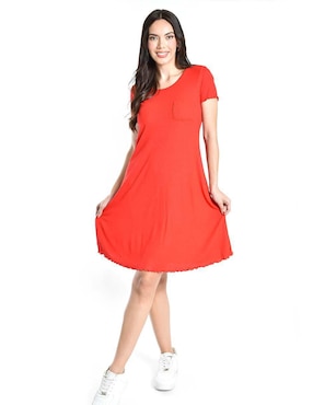 Vestido arriba de la rodilla casual Roman Fashion para mujer