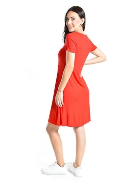 Vestido arriba de la rodilla casual Roman Fashion para mujer