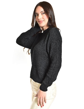 Suéter Roman Fashion cuello redondo para mujer