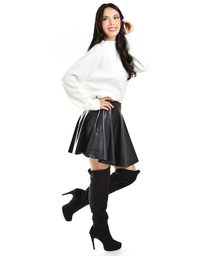 Falda corta Roman Fashion corte cintura alta
