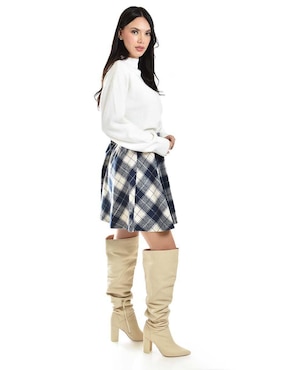 Falda corta Roman Fashion corte cintura alta