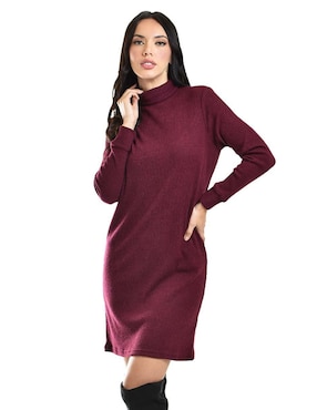 Vestido Arriba Rodilla Casual Roman Fashion Para Mujer