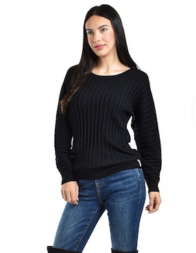 Suéter Roman Fashion cuello redondo para mujer