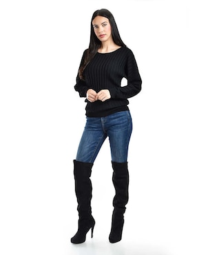 Suéter Roman Fashion cuello redondo para mujer