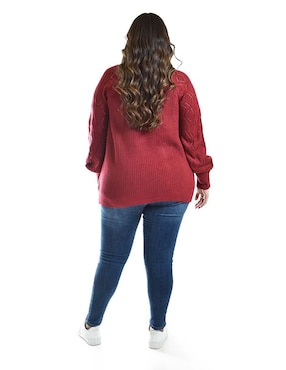 Suéter Roman Fashion cuello abierto para mujer