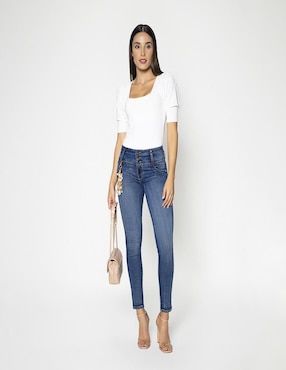 Jeans slim Studio F para mujer