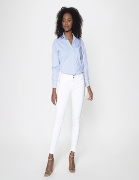 Jeans slim Studio F corte cintura para mujer