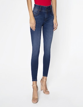 Jeans Slim Studio F Corte Cintura Para Mujer