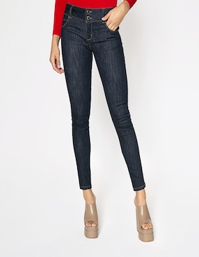 Jeans Slim Studio F Corte Cintura Para Mujer