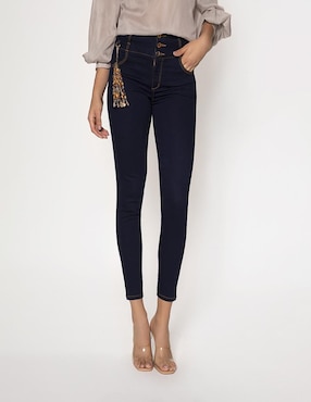 Jeans Slim Studio F Corte Cadera Para Mujer