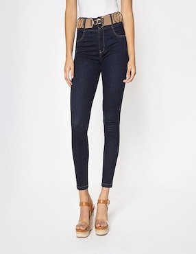 Jeans Slim Studio F Corte Cintura Para Mujer