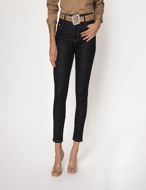 Jeans Skinny Studio F Corte Cintura Para Mujer