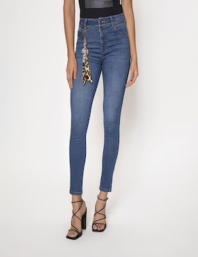 Jeans Slim Studio F Corte Cintura Para Mujer