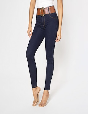 Jeans Slim Studio F Corte Cintura Para Mujer