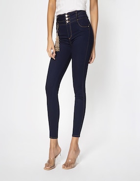 Jeans Slim Studio F Corte Cintura Para Mujer