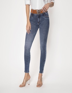 Jeans Slim Studio F Corte Cintura Para Mujer