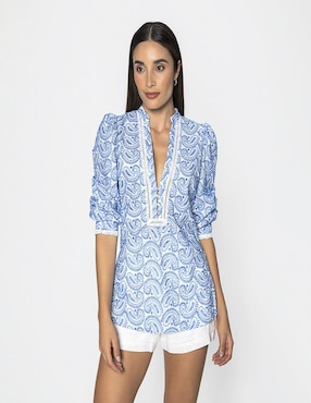 Blusa Studio F manga larga para mujer